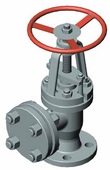 Angular shut-off valves