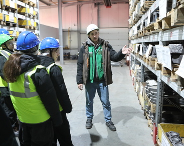 A lesson at the factory