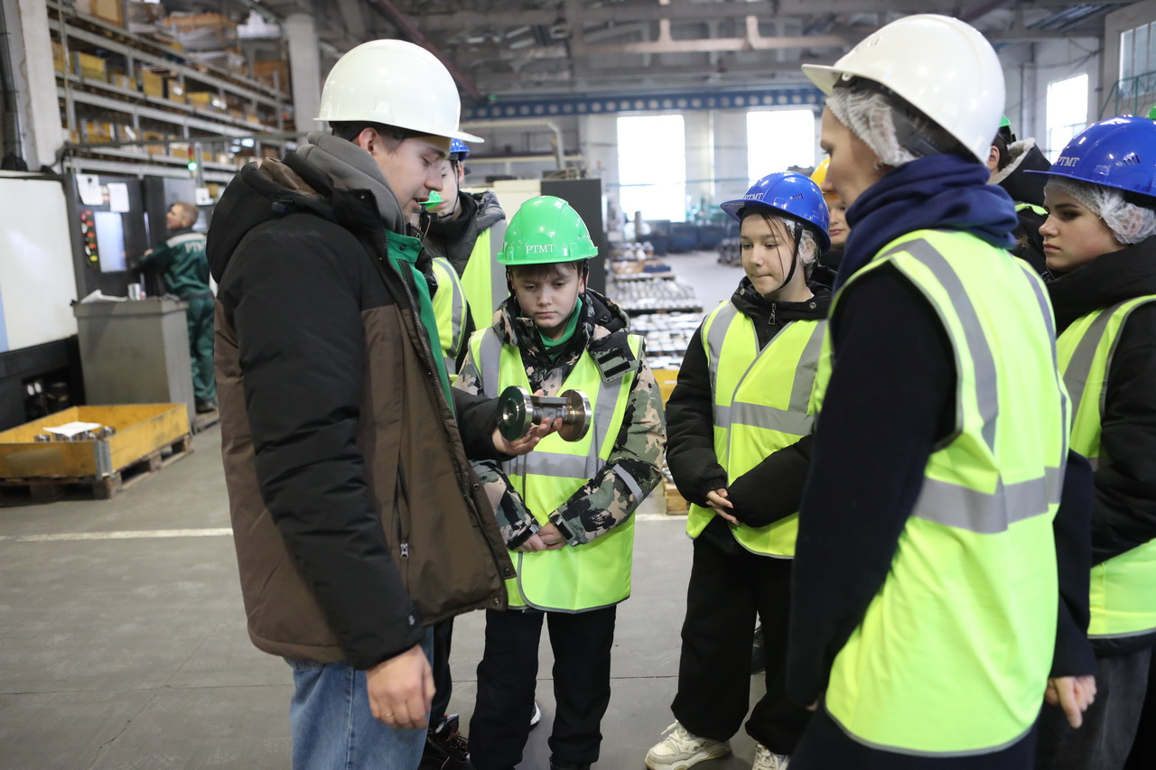 A lesson at the factory