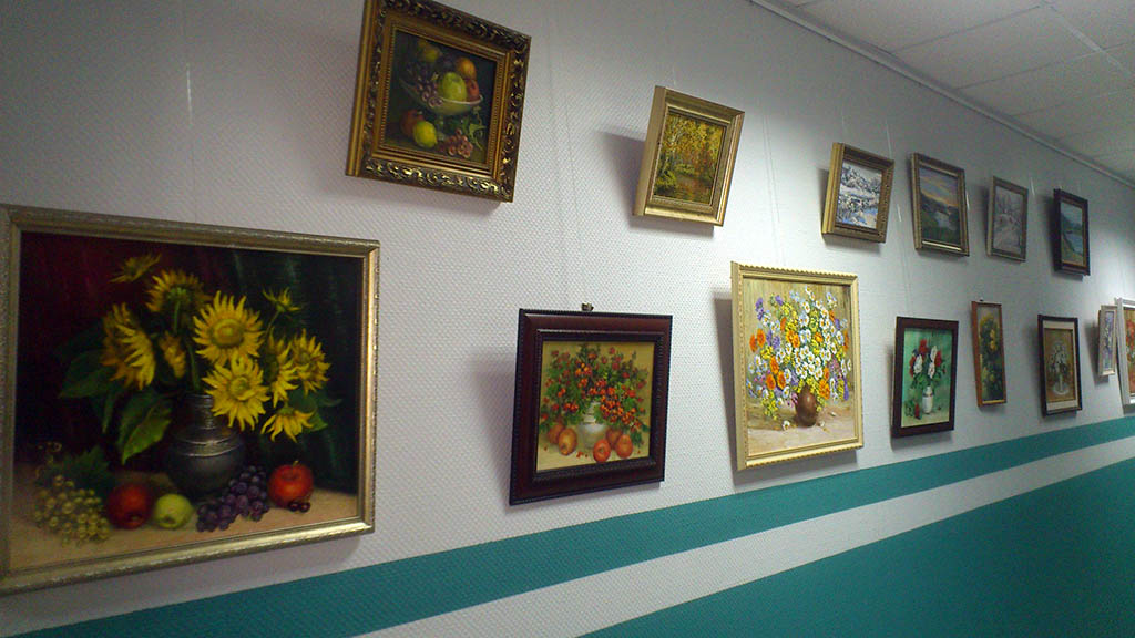 The opening of an art exhibition took place again in the Kurgan office